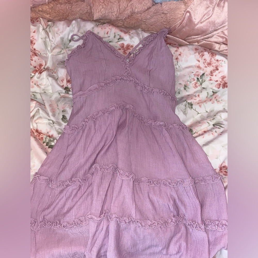 Love Tree/ Purple Cross cross strap dress